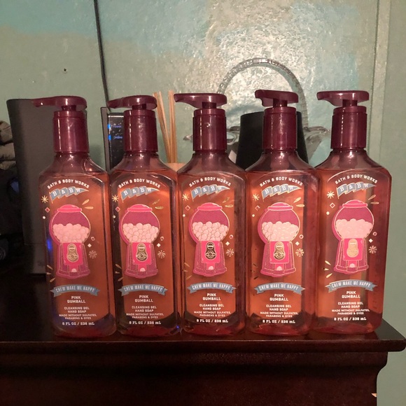Bath & Body Works Other - Bath & Body Works Pink Foam Hand Soap Set Chew Make Me Happy Pink GumBall X 5